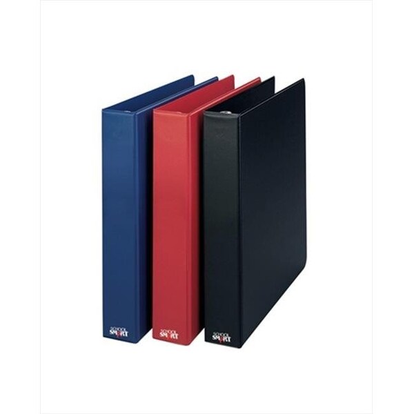 School Smart School Smart 086358 1 In. Vinyl Round Ring Binder; Black 86358 - main